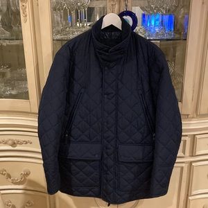 Men light blue navy jacket